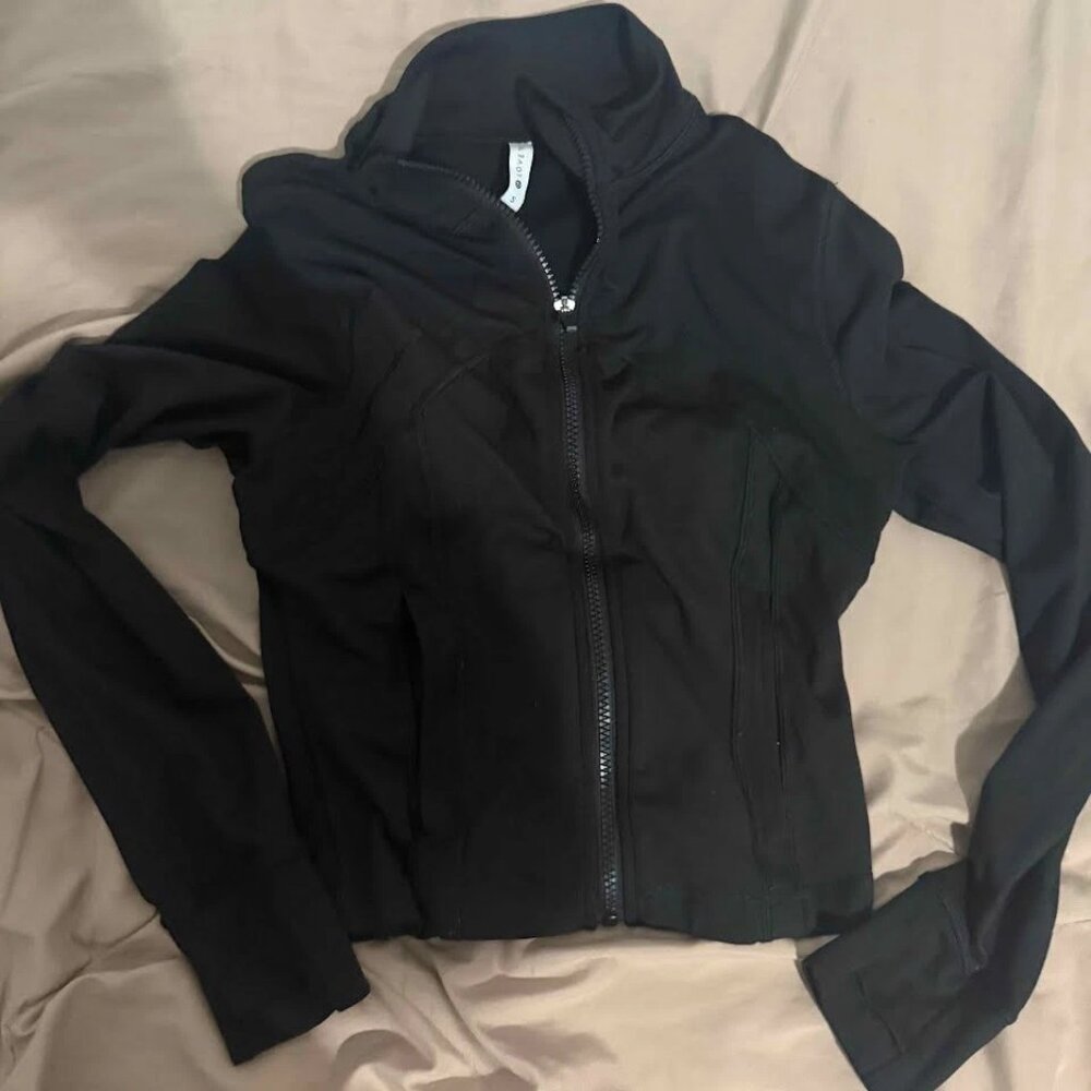 Kids Black Hoodie Full Zip Sweater Youth Size Small